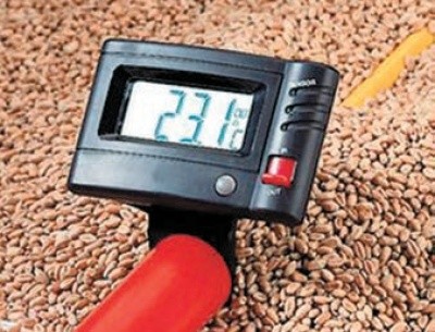 Термощуп з дисплеєм для швидкого визначення температури зерна чи інших сипких матеріалів
